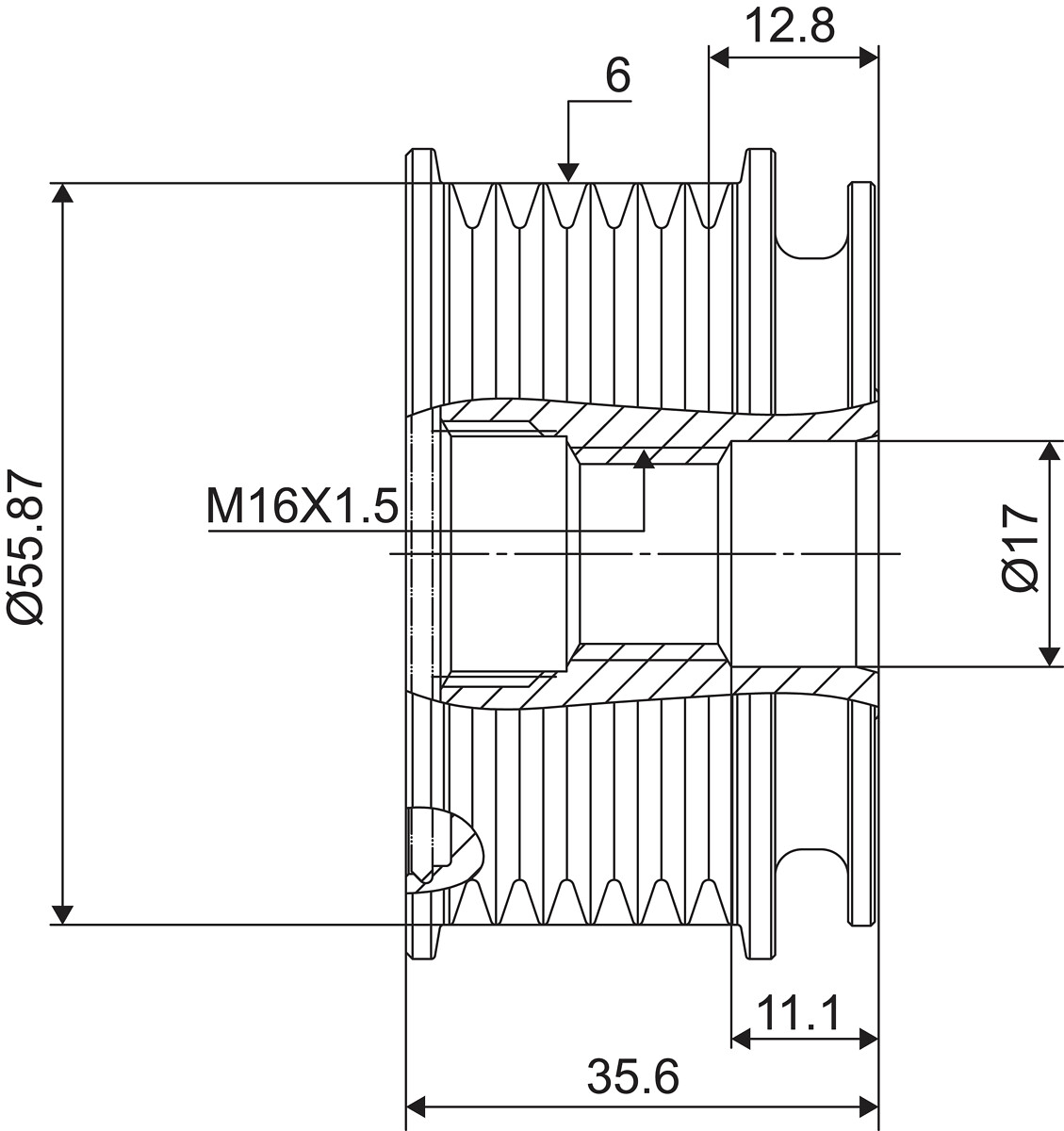 DISPOSITIVO RUOTA LIBERA ALTERNATORE